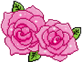 Pink Roses - Animovaný GIF zadarmo