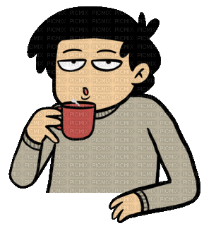 man coffee fun homme, man , mann , homme , men , coffee , cafe , cup ,  tasse , tube , human , person , fun , gif , anime , animated , animation -  Free animated GIF - PicMix