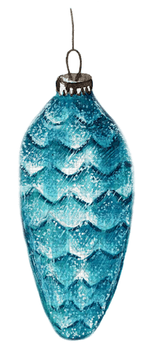 sm3 winter pinecone image png blue - PNG gratuit