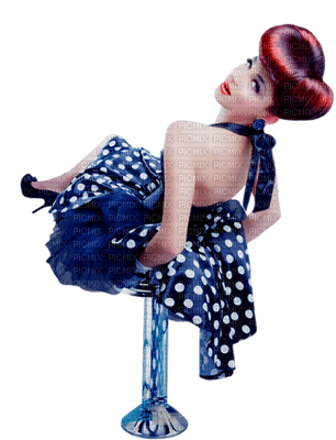 woman polka dot bp - бесплатно png