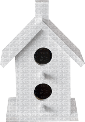 Kaz_Creations Deco Easter White Bird House - 無料png