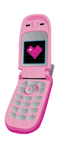 pink cell phone - Gratis animeret GIF