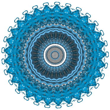 blue mandala circle.♥ - darmowe png