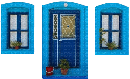 Tür mit Fenster - PNG gratuit
