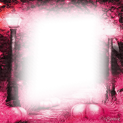 soave frame autumn lamp forest pumpkin halloween - δωρεάν png