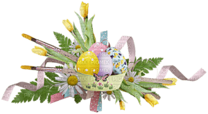 minou-easter-flower-eggs - ücretsiz png