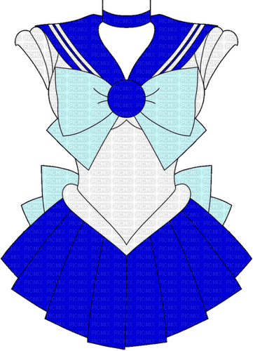 Dress Sailor Mercury - by StormGalaxy05 - gratis png