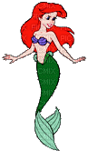 the little mermaid - GIF animado grátis