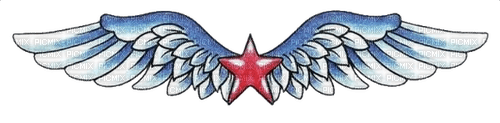 winged star tattoo - png grátis
