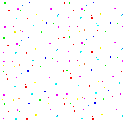 Confetes coloridos - GIF animé gratuit