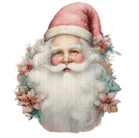 Noël père Noël rose - PNG gratuit