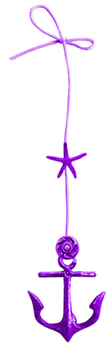 Hanging.Anchor.Purple - By KittyKatLuv65 - kostenlos png