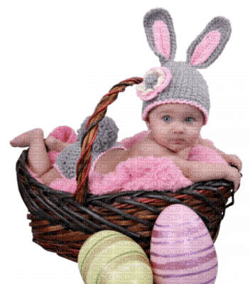 Kaz_Creations Deco Baby Enfant Child Girl Easter - PNG gratuit