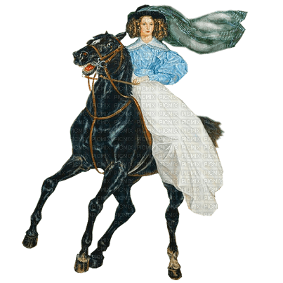 dama caballo dubravka4 - zdarma png