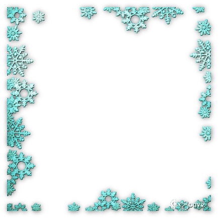 soave frame  deco snowflake winter christmas - png gratis