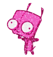 pink sparkly gir dancing - Gratis animerad GIF