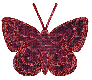 red butterfly glitter - Zdarma animovaný GIF