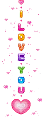 i love you pixel divider gif text - Free animated GIF