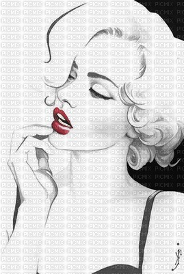 femme marilyn - png gratuito