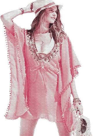 soave woman fashion animated summer pink - Besplatni animirani GIF