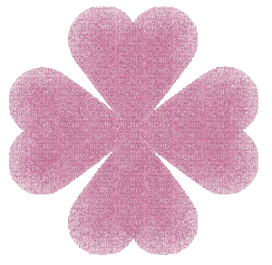 pink clover glitter - Animovaný GIF zadarmo