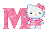 Hello Kitty Alphabet #13 (Eklablog) - Free animated GIF