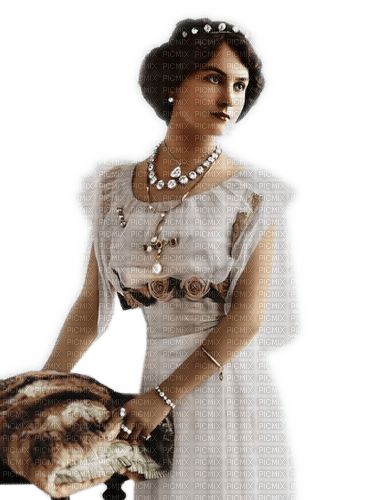 Rena Vintage Woman Frau Princess Prinzessin - png ฟรี