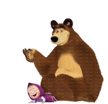 Kaz_Creations Masha & The Bear - ücretsiz png