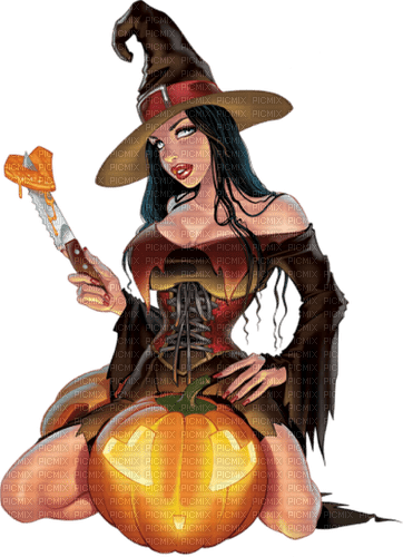 Halloween. Women. Witch. Leila - ilmainen png