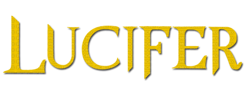 Lucifer Text Movie Yellow - Bogusia - Free PNG