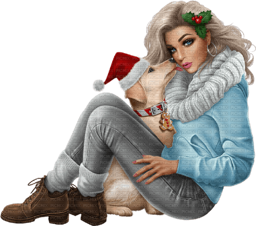 christmas woman by nataliplus - gratis png