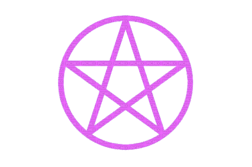 pink pentagram - Free animated GIF