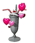 milkshake hearts - Gratis geanimeerde GIF