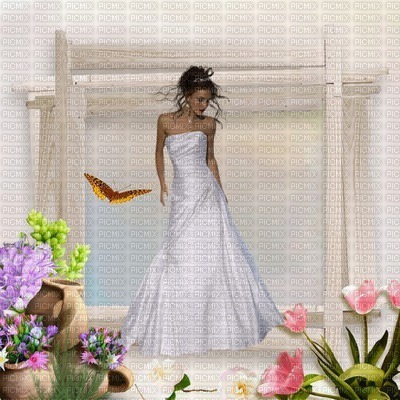 image encre la mariée texture fleurs mariage cadre pastel edited by me - Free PNG