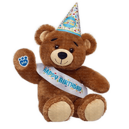 Birthday.Children.Teddy Bear.Victoriabea - bezmaksas png