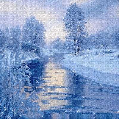 Winter background scenery the snow Christmas_hiver fond paysage neige Noël-tube_gif - 免费动画 GIF