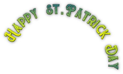 SOAVE text ST.PATRICK  GREEN - 無料png