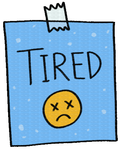 Tired Wake Up - Бесплатный анимированный гифка