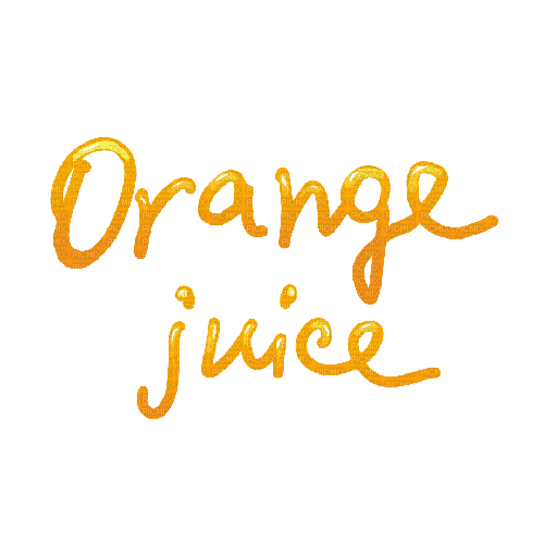 Orange Juice Text - Bogusia - gratis png