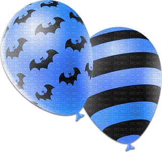 soave deco halloween balloon black blue - бесплатно png