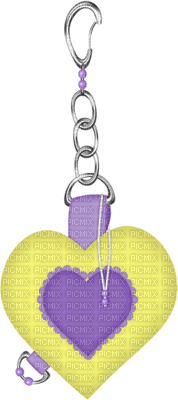 Kaz_Creations Deco Heart Love Hearts Hanging Dangly Things Colours - kostenlos png