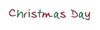 Christmas Day Color Text - Bogusia - kostenlos png