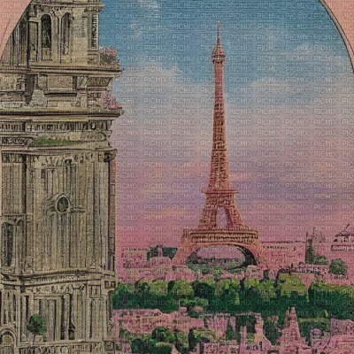 Vintage Eiffel Tower - ücretsiz png