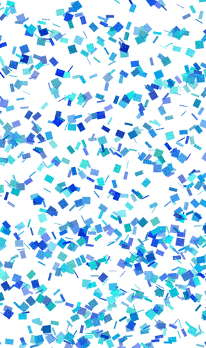 Blue Confetti - kostenlos png