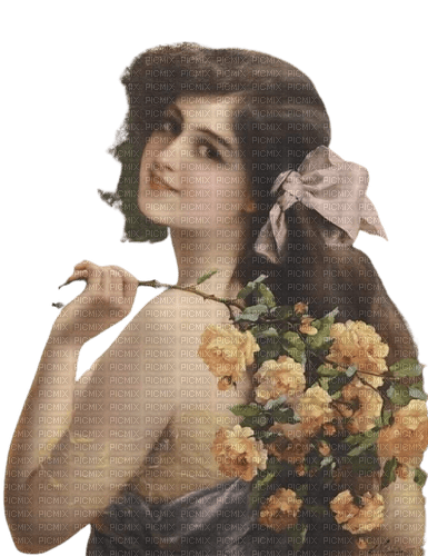 vintage femme - 免费PNG