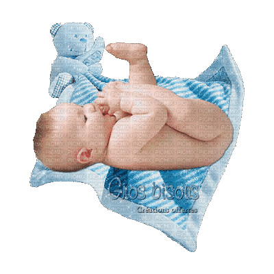bisous bébé - Δωρεάν κινούμενο GIF