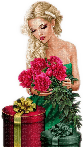 Rena Flower Woman Frau Geschenk - gratis png