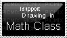 i support drawing in math class stamp - nemokama png