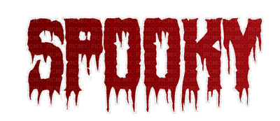 Spooky.text.Red.Halloween.Victoriabea - png gratis