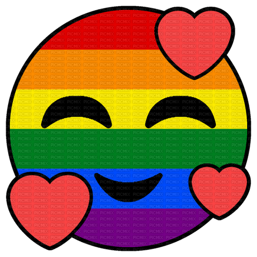 Pride hearts emoji - png gratuito